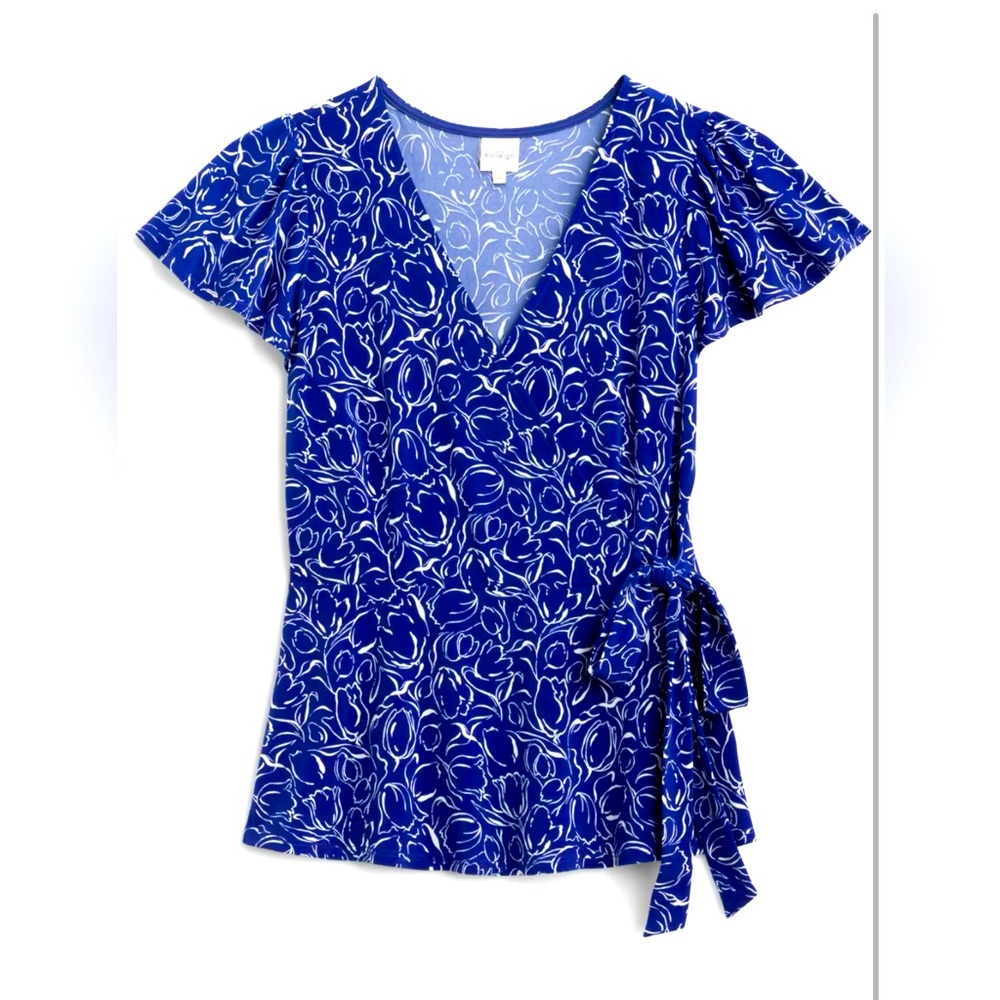 Kaileigh Miranda Side Tie Knit Top.  Small